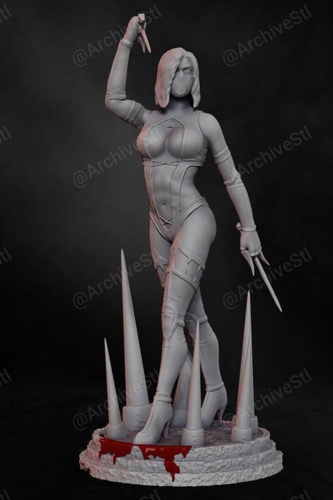 真人快打(MK) 莫尔塔·科巴特 (Mileena) 3D打印图纸